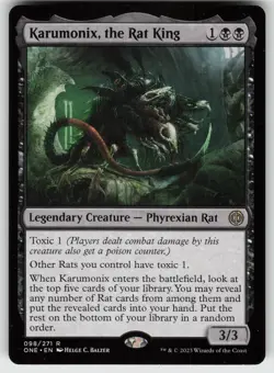 Karumonix, the Rat King R Phyrexia: All Will Be One 98 MTG - Image 1
