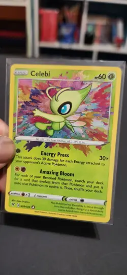 2020 Pokemon TCG Celebi Amazing Rare Vivid Voltage 009/185 NM Condition - Image 1