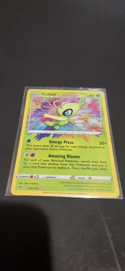 2020 Pokemon TCG Celebi Amazing Rare Vivid Voltage 009/185 NM Condition - Image 4