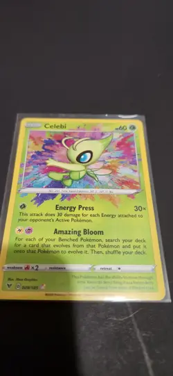 2020 Pokemon TCG Celebi Amazing Rare Vivid Voltage 009/185 NM Condition - Image 5