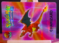 POKEMON POCKET MONSTERS VENDING PRISM STICKER 1357 CHARIZARD PURPLE PEOPLE EATER - Image 2