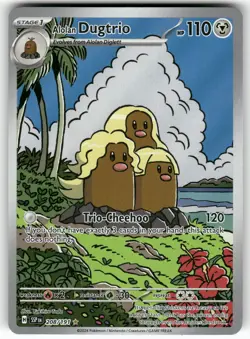 Alolan Dugtrio 208/191 Illustration Rare Surging Sparks Pokemon Holo Near Mint - Image 1