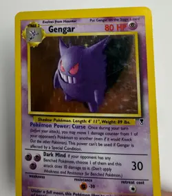 2002 WOTC POKEMON LEGENDARY COLLECTION GENGAR 11/110 HOLO FOIL RARE LP - Image 5