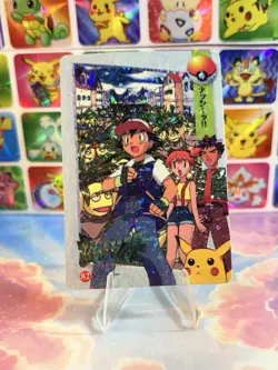 Pokemon Vintage Pocket Monsters Vending HOLO Prism Sticker 1998 Nintendo bandai - Image 2