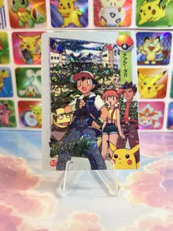 Pokemon Vintage Pocket Monsters Vending HOLO Prism Sticker 1998 Nintendo bandai - Image 3