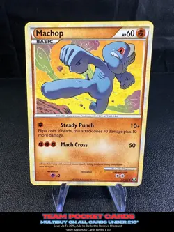 Machop 67/102, HGSS Triumphant, Pokemon, LP - Image 1