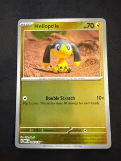 Helioptile 052/132 Reverse Holo Mega Evolution Pokemon TCG - Image 1