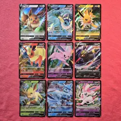 Pokemon Gem Pack 2: Eeveelution 13/15 9x Lot V Simplified Chinese - NM - Image 1
