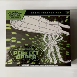 Pokemon TCG Mega Evolution Perfect Order Elite Trainer Box ETB Factory Sealed - Image 1