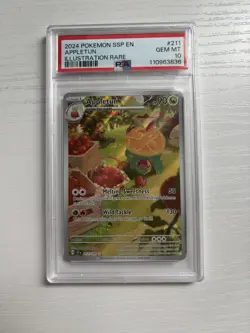 Appletun 211/191 Sv08: Surging Sparks Holo Pokemon TCG PSA 10 - Image 1