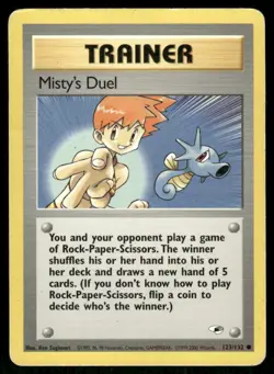 Pokemon Tcg Misty's Duel #123 Pokemon Gym Heroes HP - Image 1