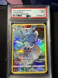2022 Pokemon KINGDRA SWSH ASTRAL RADIANCE TG03 FULL ART PSA 9 MINT - Image 1