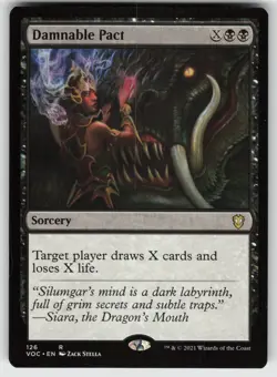 Damnable Pact R Commander: Innistrad: Crimson Vow 126 MTG - Image 1