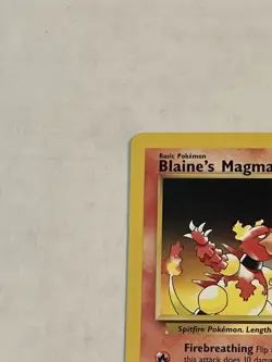 VTG Pokemon TCG Blaine's Magmar 37/132 Gym Heroes Non Holo Unlimited WOTC LP - Image 4