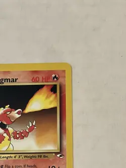 VTG Pokemon TCG Blaine's Magmar 37/132 Gym Heroes Non Holo Unlimited WOTC LP - Image 5