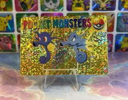 Pokemon Holo Seadra Evolution Vintage Pocket Monsters Prism Sticker 1998 - Image 1