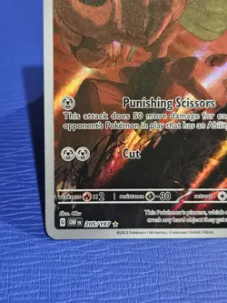 Scizor 205/197 Obsidian Flames Holo Full Art Pokemon TCG NM/M - Image 4