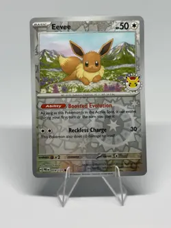Eevee - (Pokemon Day 2025) (Reverse Cosmos Holo) 074/131 SV8.5: PRE NM - Image 1