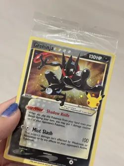 2021 Pokemon Greninja Gold Star SWSH144 Celebrations Promo X2 SWIRL Sealed - Image 1