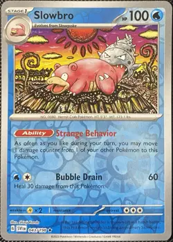 Slowbro 043/198 SV01: Scarlet & Violet Base Set Reverse Holo - Pokemon Card - Image 1