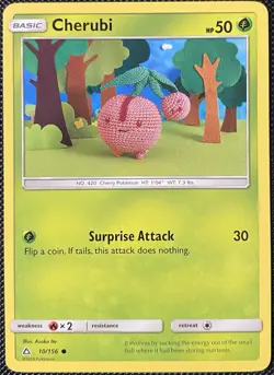 Cherubi 10/156 Sm-Ultra Prism Regular - Pokemon Card - Image 1