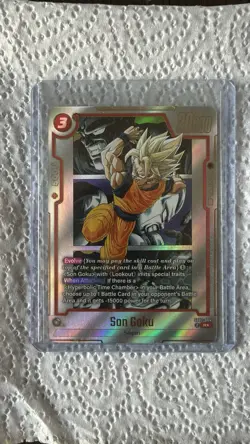 Bandai Dragon Ball Super SB02 SB02-004 Son Goku Rare Holo Evolve Battle Card - Image 1