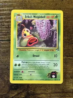 Pokemon TCG: Gym Heroes Erika's Weepinbell Uncommon Card 48/132 - Image 1