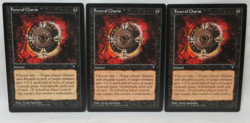 FUNERAL CHARM X3 MAGIC THE GATHERING VISIONS VINTAGE MTG CARD #376 - Image 1