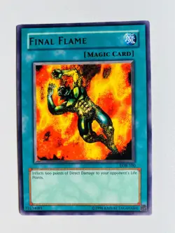 YU-GI-OH! FINAL FLAME LOB-100 FOIL RARE NM-MT CARD - Image 1