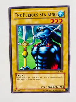YU-GI-OH! THE FURIOUS SEA KING LOB-033 NM-MT CARD - Image 1
