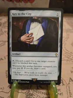 MTG Key to the City Commander: FINAL FANTASY Regular Rare NM - Image 1