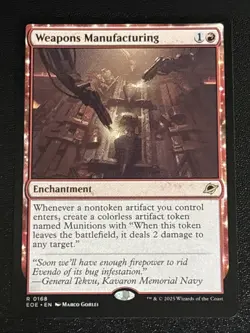 MTG Edge of Eternities Weapons Manufacturing 0168 NM Rare - Image 1
