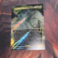 Gandalf Of The Secret Fire X1 Mtg Lord Of The Rings Nm Surge Foil Borderless - Image 1