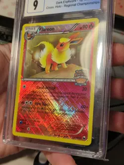 Pokemon Flareon Regional Championships CGC 9 Dark Explorers 12/108 - Image 3