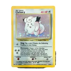 Pokemon Clefairy Base Set Holo Rare NEAR MINT 005/102 Pokemon TCG Card - Image 1