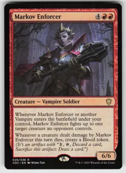 Markov Enforcer R Commander: Innistrad: Crimson Vow 26 MTG - Image 1