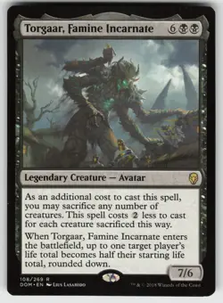 Torgaar, Famine Incarnate R Dominaria 108 MTG - Image 1