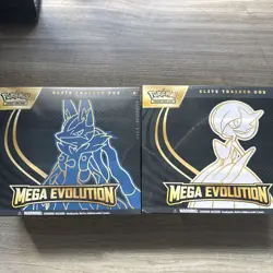 Pokemon TCG Mega Evolution Elite Trainer Box ETB Lot of 2 Lucario and Gardevoir - Image 1