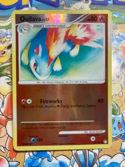 Quilava 60/123 Uncommon Mysterious Treasures Pokemon Reverse Holo TCG - Image 1