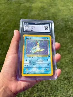 💎 Gem Mint 10 CGC Pokemon Lapras Fossil 25/62 1999 English Graded - Image 1