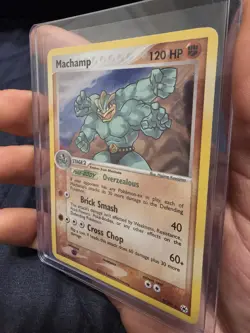 Pokemon Machamp EX TCG Hidden Legends 9/101 Holo Swirl Rare NM - Image 2