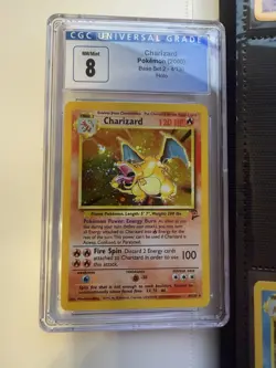 Pokemon TCG Base Set 2 Master Set 130/130 (NM/LP) Graded Charizard CGC 8 - Image 3