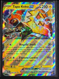 Tapu Koko ex 068/182 (Double Rare) Paradox Rift Near Mint Pokemon TCG - Image 1