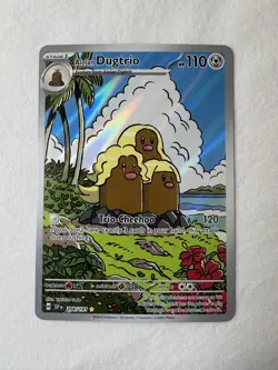 ENG Pokemon TCG – Alolan Dugtrio (208/191) ILLUSTRATION RARE NM/M Pack Fresh - Image 2