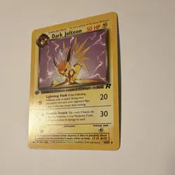 Dark Jolteon 38/82 Team Rocket 1st Edition Uncommon 50 HP Pokemon TCG WOTC - Image 3