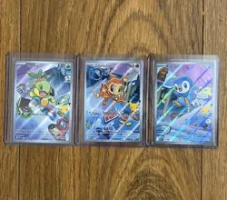 Pokemon TCG First Partner Illustration Collection Series 1 Gen 4 Sinnoh Starters - Image 1