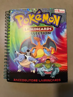 pokemon lamincards lamincard album binder kanto edibas 2005 raccoglitore chariza - Image 1