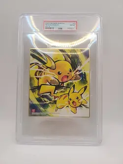 Graded 2020 Pokemon Shikishi ArtBoard - #15 Pikachu & Raichu - PSA 8NM-MT -... - Image 1