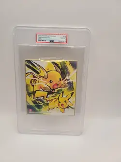 Graded 2020 Pokemon Shikishi ArtBoard - #15 Pikachu & Raichu - PSA 8NM-MT -... - Image 2