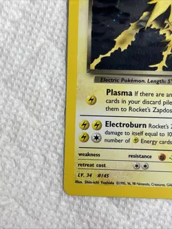 2000 Pokemon Gym Challenge Rocket’s Zapdos Holo 15/132 Free Shipping - Image 3
